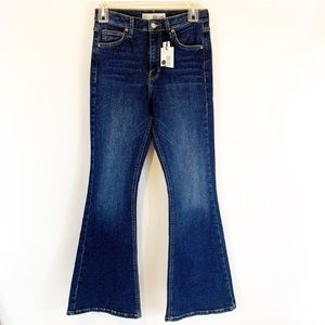 Topshop Moro Indigo Jamie Flared Jeans